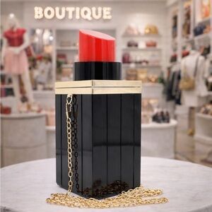 Acrylic Lipstick Crossbody Shaped
Handbag 💄